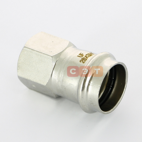 Муфта с ВР пресс нержавеющая  28 х  3/4"  UniFitt